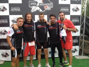 Trabajadores de Hitachi que debutaban en Triatlon
